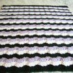 Crochet Purple Baby Blanket..