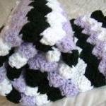 Crochet Purple Baby Blanket..