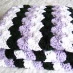 Crochet Purple Baby Blanket..
