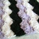 Crochet Purple Baby Blanket..